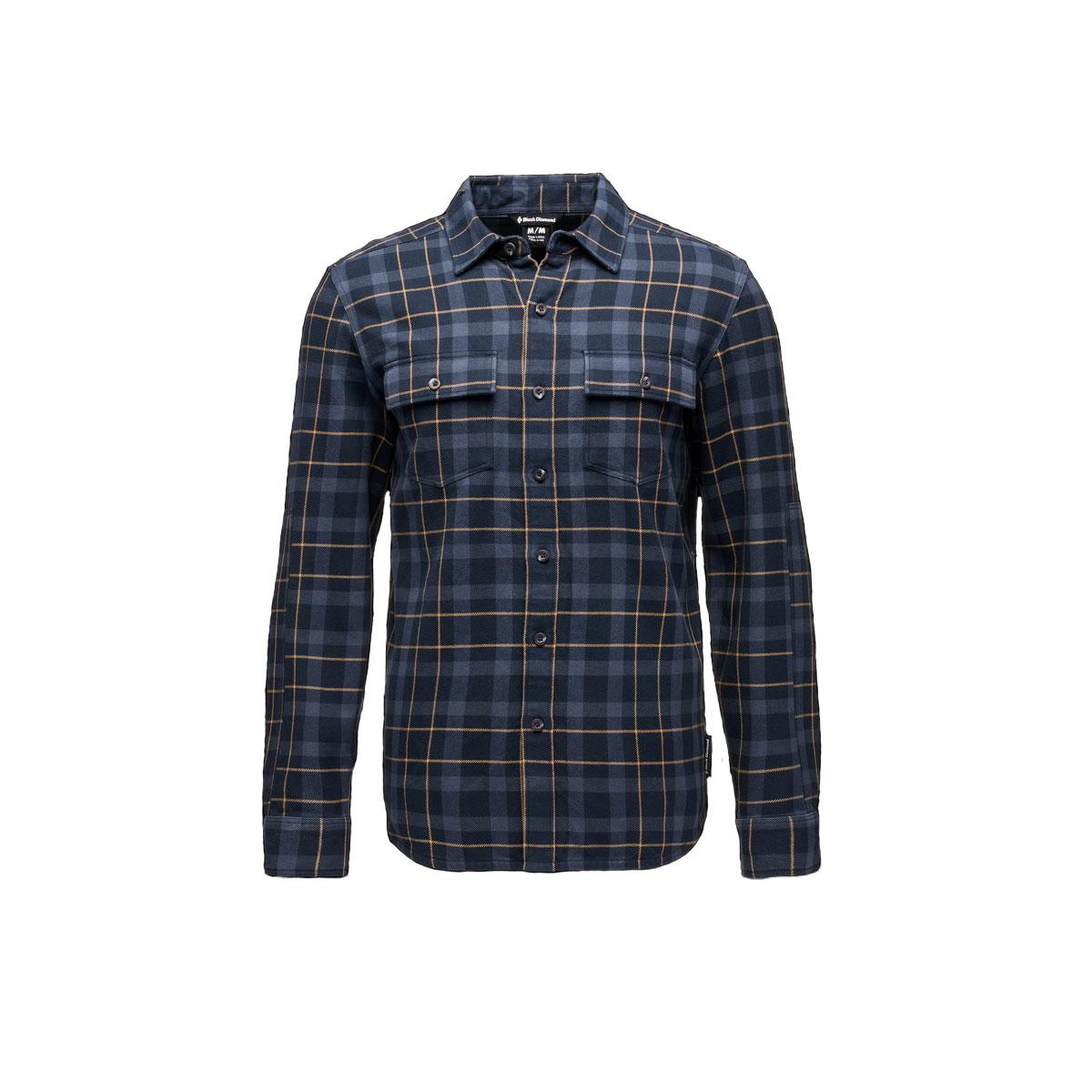 Black Diamond Project Twill Long Sleeve Shirt Men's in Charcoal and Black